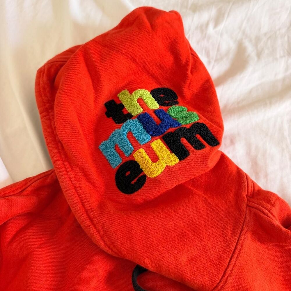 The Musuem Men's Red and Orange Hoodie